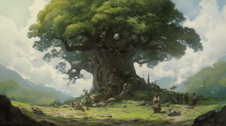 Magnolia Dream — elegant family tree background design