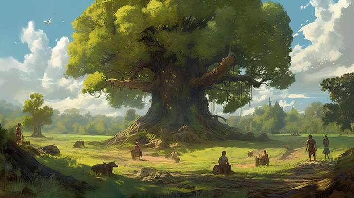 Redwood Legacy — elegant family tree background design