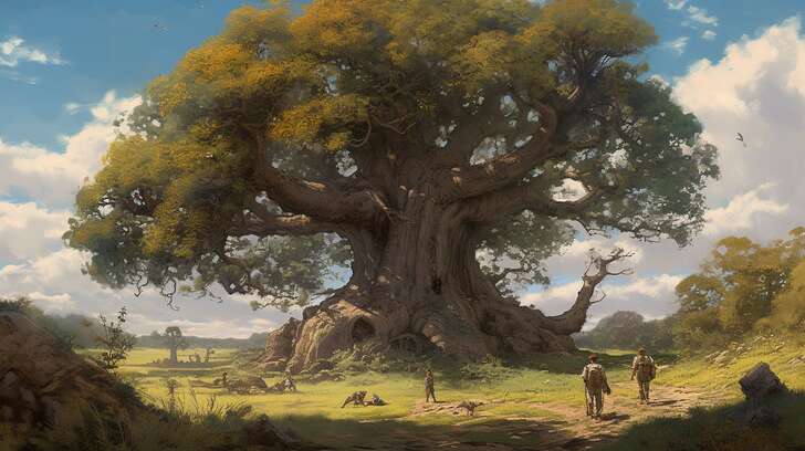 Autumn Leaves — elegant family tree background design