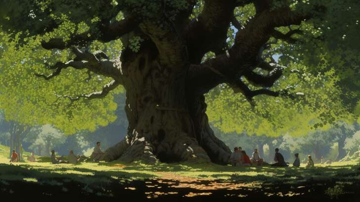 Golden Heritage — elegant family tree background design